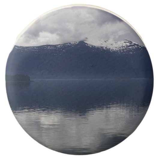 Misty Alaskan Sea in Shades of Blue Chocolate Covered Oreo (Front)