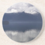 Misty Alaskan Sea in Shades of Blue Coaster