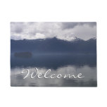 Misty Alaskan Sea in Shades of Blue Doormat