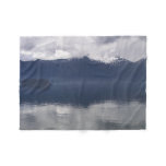 Misty Alaskan Sea in Shades of Blue Fleece Blanket