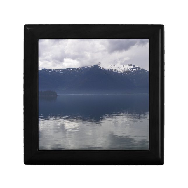 Misty Alaskan Sea in Shades of Blue Gift Box (Front)