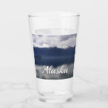 Misty Alaskan Sea in Shades of Blue Glass