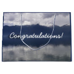 Misty Alaskan Sea in Shades of Blue Large Gift Bag