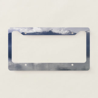 Misty Alaskan Sea in Shades of Blue License Plate Frame