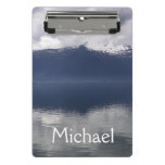 Misty Alaskan Sea in Shades of Blue Mini Clipboard