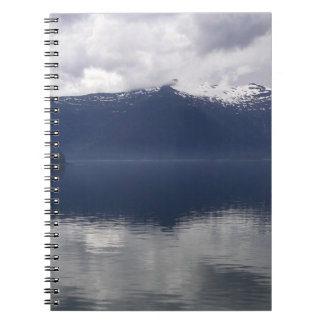 Misty Alaskan Sea in Shades of Blue Notebook