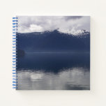 Misty Alaskan Sea in Shades of Blue Notebook