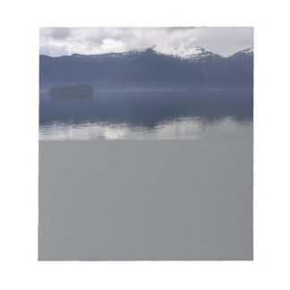 Misty Alaskan Sea in Shades of Blue Notepad