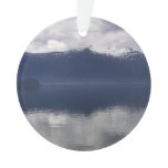 Misty Alaskan Sea in Shades of Blue Ornament