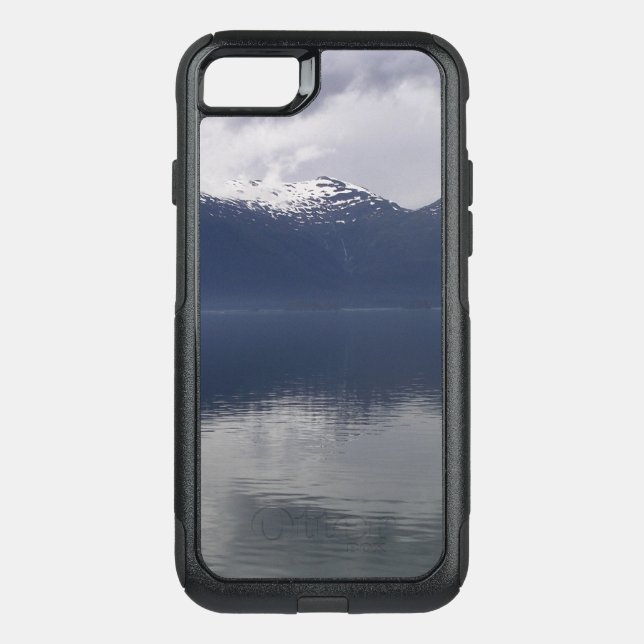 Misty Alaskan Sea in Shades of Blue Otterbox iPhone Case (Back)