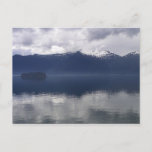 Misty Alaskan Sea in Shades of Blue Postcard