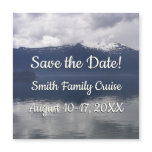 Misty Alaskan Sea in Shades of Blue Save the Date