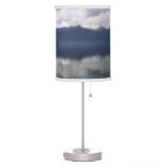 Misty Alaskan Sea in Shades of Blue Table Lamp
