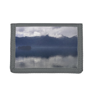 Misty Alaskan Sea in Shades of Blue Trifold Wallet
