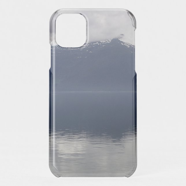 Misty Alaskan Sea in Shades of Blue Uncommon iPhone Case (Back)