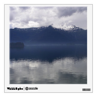Misty Alaskan Sea in Shades of Blue Wall Decal