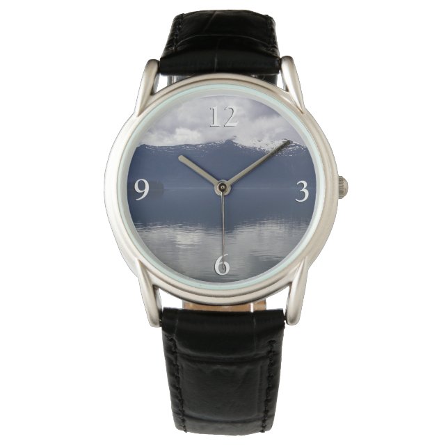 Misty Alaskan Sea in Shades of Blue Watch (Front)