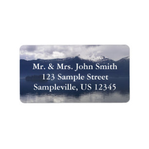 Misty Alaskan Sea Label