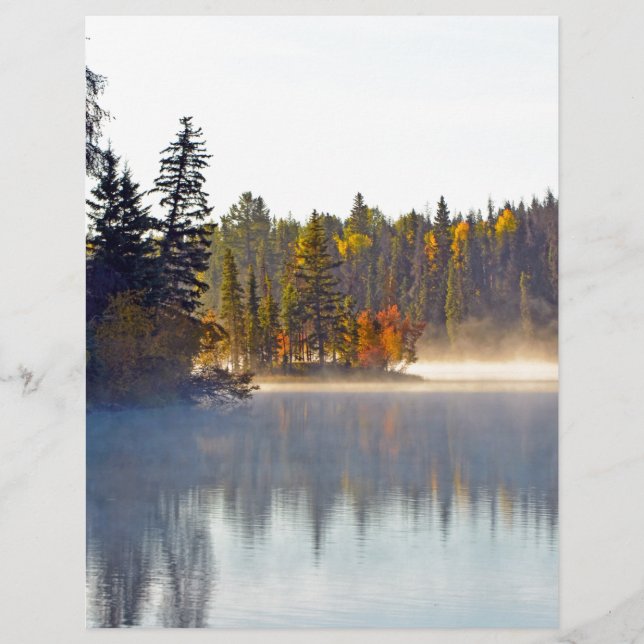 Misty autumn lake letterhead (Front)