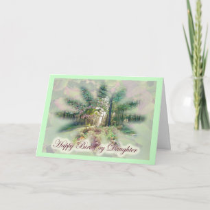 Misty Autumn Morning Daughter Birthday Card