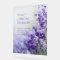 Misty Blue Bokeh Purple Lavender Frame Wedding
