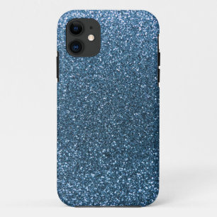 Misty blue glitter iPhone 11 case