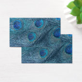 misty blue glitter peacock feathers (Desk)
