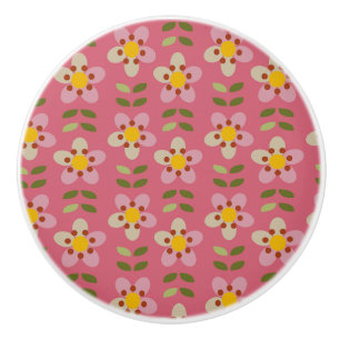 MISTY CHARM - Floral Ceramic Knob