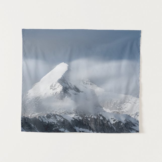 Misty clouds over mountain Grintovec, Slovenia Tapestry (Front (Horizontal))