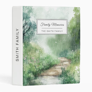 Misty Country Road Forest Path Landscape (2) Mini Binder