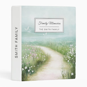 Misty Country Road Forest Path Landscape (3) Mini Binder