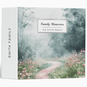 Misty Country Road Forest Path Landscape (4) 3 Ring Binder
