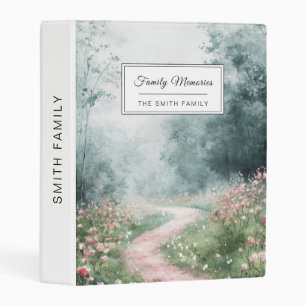 Misty Country Road Forest Path Landscape (4) Mini Binder