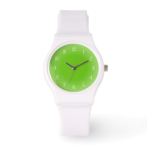 Misty Edges Green Frosted Design Soft Colors Watch