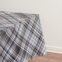 Misty February Blue and Gray Plaid