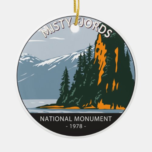 Misty Fjords National Monument New Eddystone Ceramic Ornament