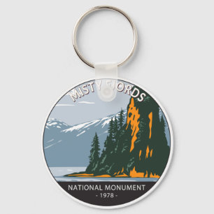 Misty Fjords National Monument New Eddystone Keychain