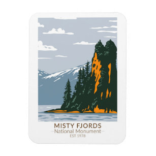 Misty Fjords National Monument New Eddystone Magnet