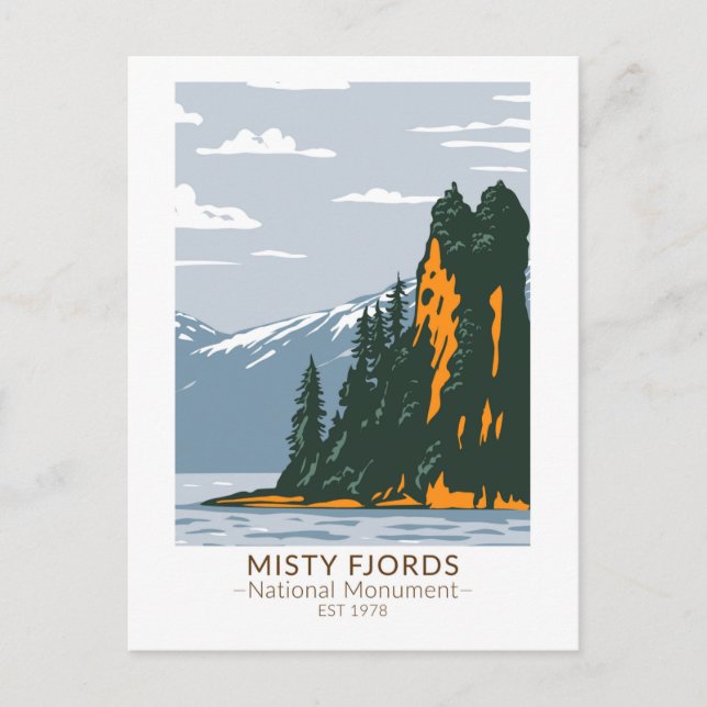 Misty Fjords National Monument New Eddystone Postcard (Front)
