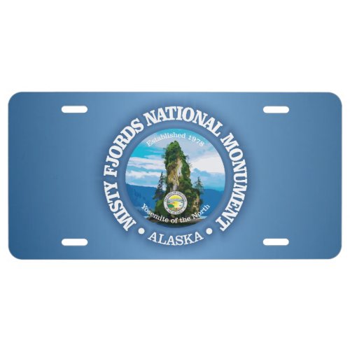 Misty Fjords NM License Plate