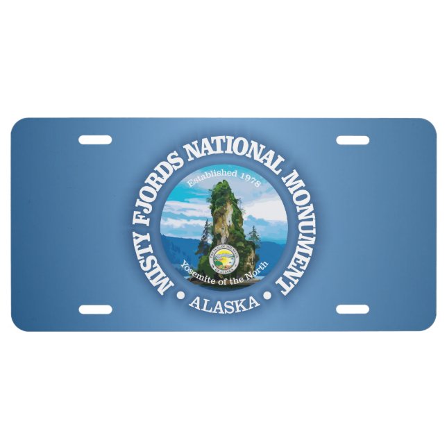Misty Fjords (NM) License Plate (Front)
