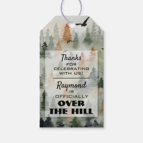 Misty Forest Birthday Party Favor Hang Tags