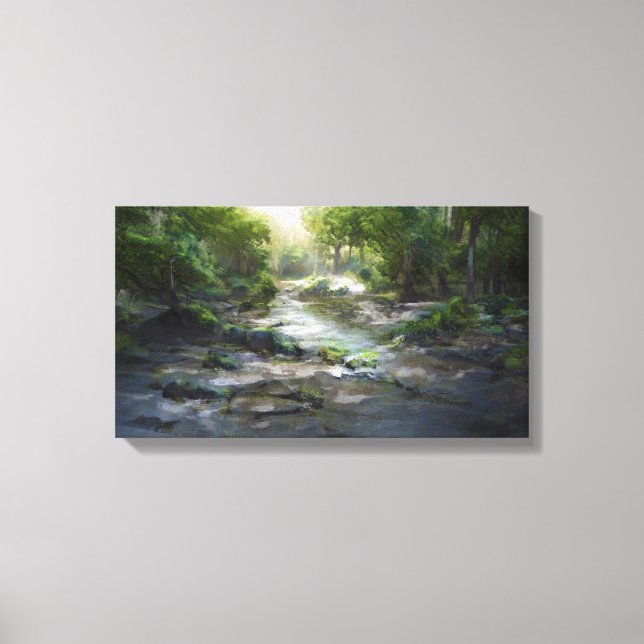 Misty Forest Canvas Print (Front)
