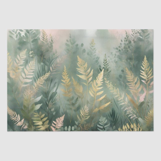 Misty Forest Elegance tissue paper (Front)