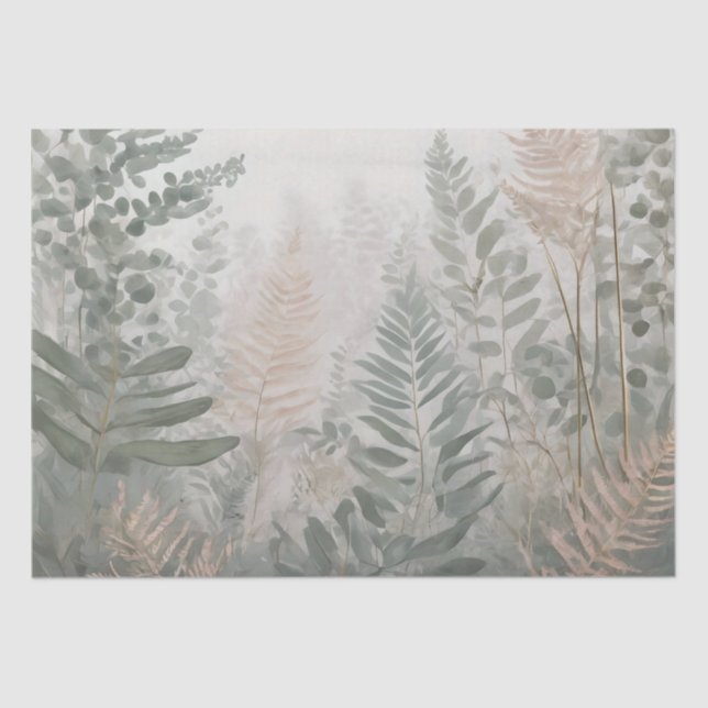 Misty Forest Elegance tissue paper (Front)