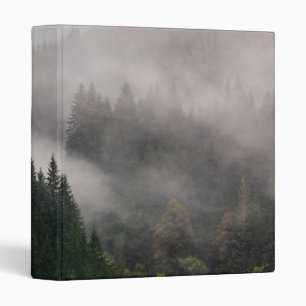 Misty Forest in the Mountains 3 Ring Binder