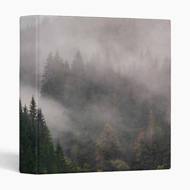 Misty Forest in the Mountains 3 Ring Binder (Front/Spine)