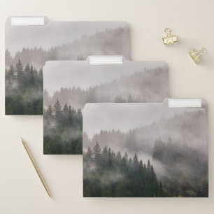 Misty Forest in the Mountains File Folder
