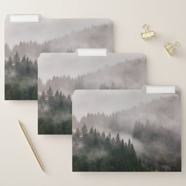 Misty Forest in the Mountains File Folder (Set)