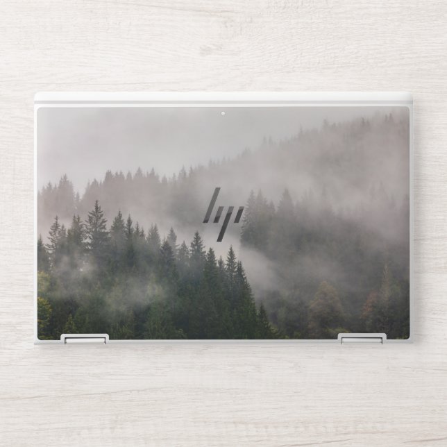 Misty Forest in the Mountains HP Laptop Skin (Front)